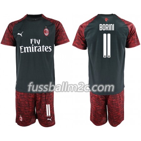 Fußballtrikots AC Mailand Borini 11 Kinder Ausweich Trikotsatz 2018-2019 Fußballtrikots AC Mailand Borini 11 Kinder Ausweich Trikotsatz 2018-2019
